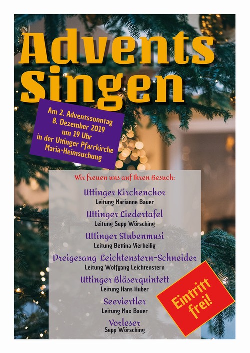 2019 Adventssisngen